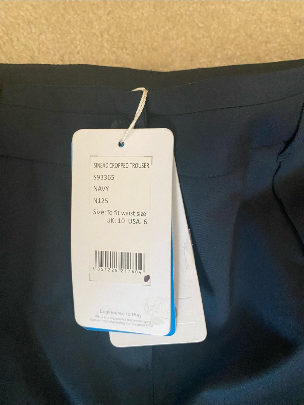 Ping Sinead cropped golf trousers NWT size 6 in US. 10 UK - Picture 3 of 9